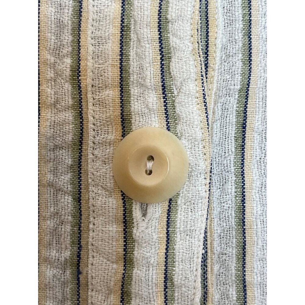 Flax Linen Button Front Jacket Shacket Textured S… - image 5